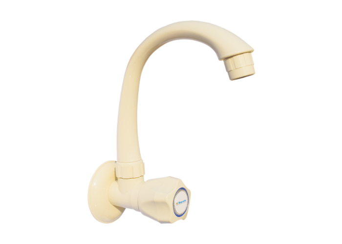 PTMT Sink Cock Long Spout Ivory