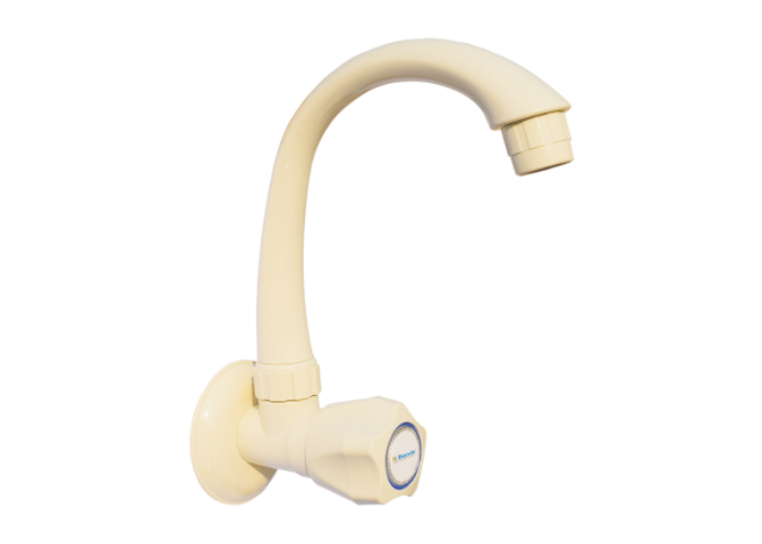 PTMT Sink Cock Short Spout Ivory