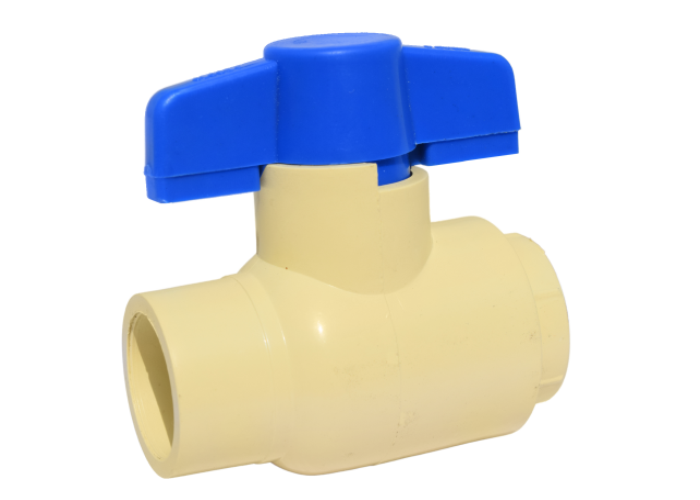 CPVC Yellow Ball Valve Short Handle