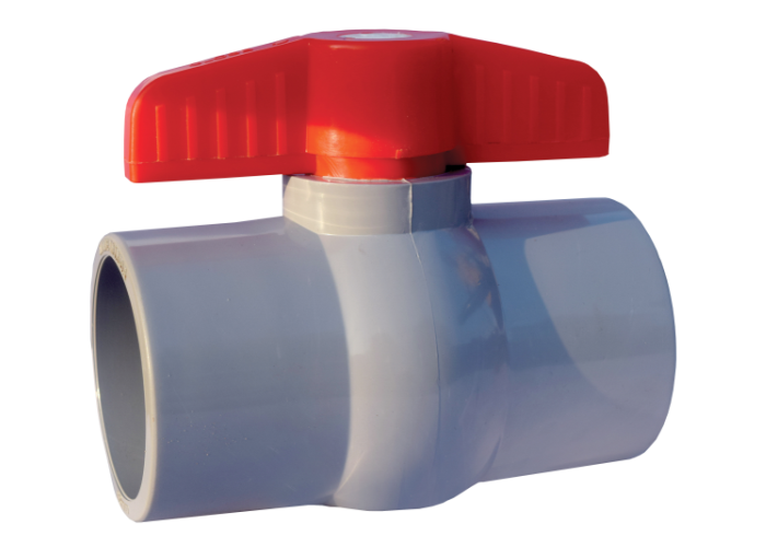 RPVC Ball Valve Gray Short Handle