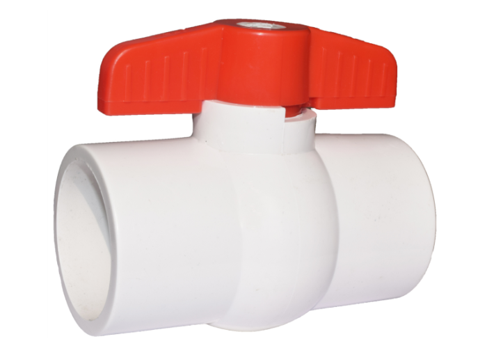 RPVC Ball Valve White Short Handle