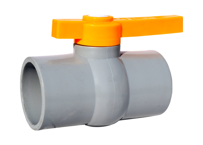 RPVC Long Handle Ball Valve Gray